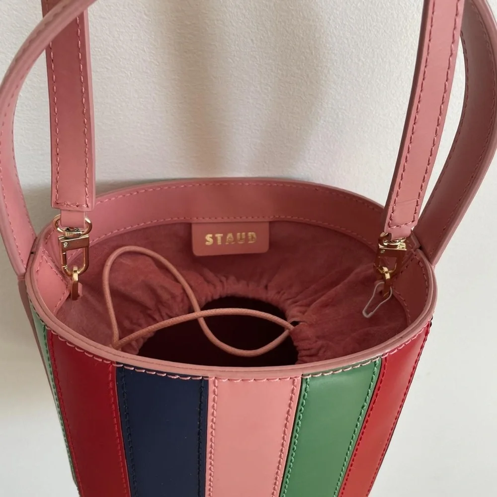 STAUD Colorful Striped Bucket Bag - Picture 2 of 4